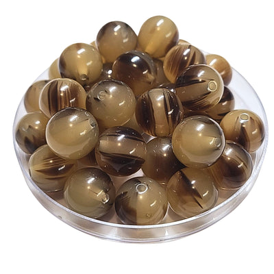 227 - Boules acryliques Cappuccino 16MM