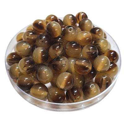 227 - Boules acryliques Cappuccino 12MM