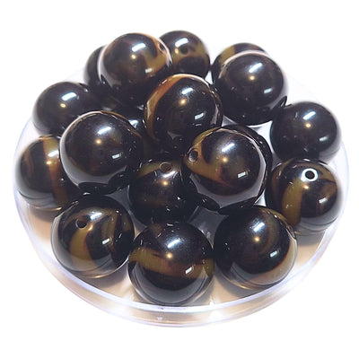 228 - Boules acryliques Fauve Intense 20MM