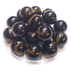 228 - Boules acryliques Fauve Intense 20MM