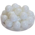 237 - Boules acryliques brillantes Quart blanc marbré 20MM