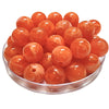 241 - Boules acryliques brillantes Orange marbré 16MM