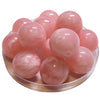 243 - Boules acryliques brillantes Rose Clair marbré 24MM