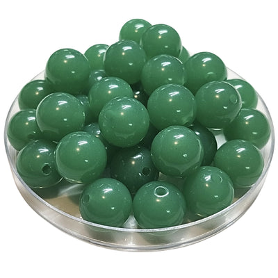 249 - Boules acryliques brillantes Vert opale 16MM