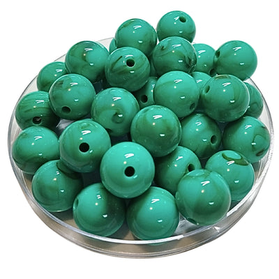 250 - Boules acryliques brillantes Persan marbré 16MM