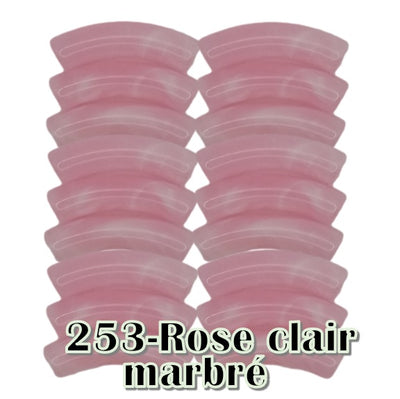 253 - Rose clair marbré 8MM