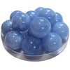 253 - Boules acryliques brillantes Bleu Ciel marbré 24MM