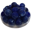 255 - Boules acryliques brillantes Bleu foncé marbré 20MM