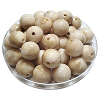 257 - Boules acryliques brillantes Nougat marbré 16MM