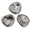 Perles Galets rondelles brossées en CCB, Réf CCB82A - Argent