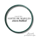 Bracelet élastique cotte de mailles - Zircon Brillant