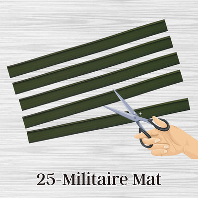 25 - Militaire mat, sangle plate en silicone
