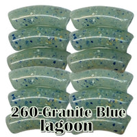 260 - Tube incurvé Granite Blue lagoon 8MM/12MM