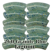 260 - Tube incurvé Granite Blue lagoon 8MM/12MM