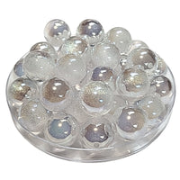 261 - Boules acryliques Glitter AB Blanc 16MM