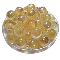 263 - Boules acryliques Glitter AB Miel 16MM
