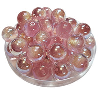 265 - Boules acryliques Glitter AB Rose des sables 16MM