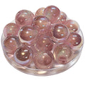 265 - Boules acryliques Glitter AB Rose des sables 20MM