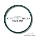 Bracelet élastique cotte de mailles - Zircon Mat