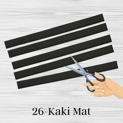 26 - Kaki mat, sangle plate en silicone