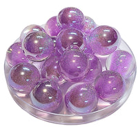 271 - Boules acryliques Glitter AB Lilas 20MM