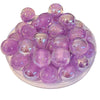 271 - Boules acryliques Glitter AB Lilas 16MM