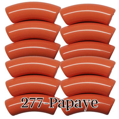 277- Tubes incurvés Papaye 12MM