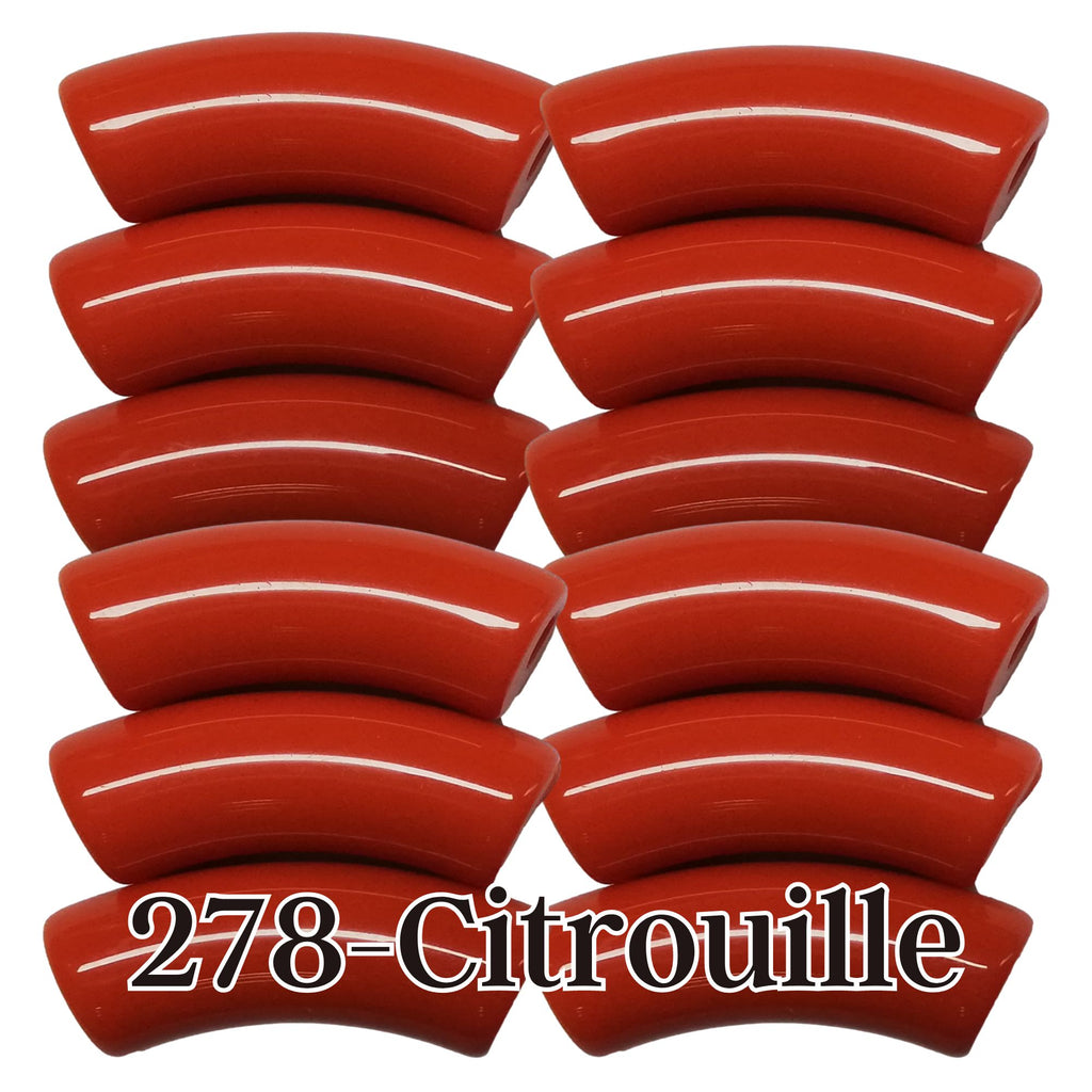 278- Tubes incurvés Citrouille 12MM