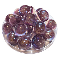 279 - Boules acryliques Glitter AB Prune 20MM