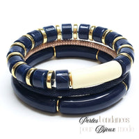 1- Cylindres 1/4 de tube - Quartz blanc 12MM