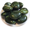 27/37MM - Galets TIKA, Vert mousse marbré