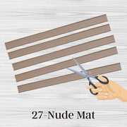 27 - Nude mat, sangle plate en silicone