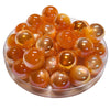 282 - Boules acryliques Oeil de chat AB - Mandarine 16MM