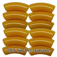 283- Tubes incurvés Sorbet banane 12MM