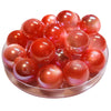 284 - Boules acryliques Oeil de chat AB - Corail 20MM