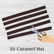 28 - Caramel mat, sangle plate en silicone