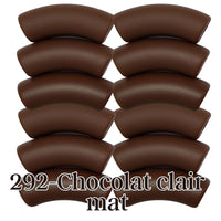 292 - Tubes incurvés Chocolat clair mat 12MM