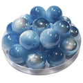 292 - Boules acryliques Oeil de chat AB - Bleu Azur 20MM