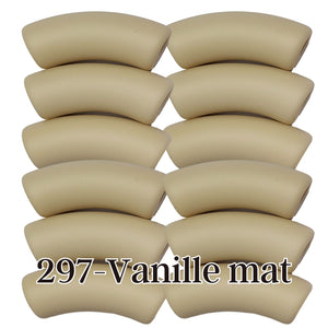 297 - Tubes incurvés Vanille mat 12MM