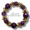 315 - Boules acryliques Effet Murano - Violet 16MM