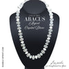 ABACUS Collier Argent Crystal Blanc