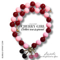 KIT collier collection CHERRY GIRL - Rose & grenat