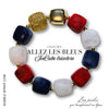ALLEZ les BLEUS !  Bracelet Ice Cube Tricolore