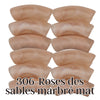 306- Tubes incurvés Roses des sables marbré mat 12MM