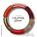 GRAPHIC Bracelet Grenat