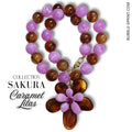 SAKURA Collier Caramel & Lilas