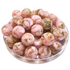 314 - Boules acryliques Effet Murano - Rose clair 16MM