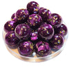 315 - Boules acryliques effet Murano - Violet 20MM