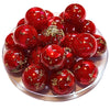 316 - Boules acryliques effet Murano - Rouge 20MM