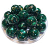 318 - Boules acryliques effet Murano - Vert 20MM